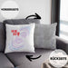 Lustige Galaxie-Kissen mit Füllung 40x40 Spruch "You Are Here" Geschenk für Weltraumliebhaber (Grau) Grau Trendation