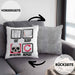 Eat Sleep Metalcore Repeat Kissen mit Füllung 40x40 Geschenk Musik Metal Heavy Kopf (Grau) Grau Trendation