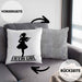 Geigenspieler Geschenk Kissen mit Füllung 40x40 Geigenspielerin Geigen Spruch Violin Girl (Grau) Grau Trendation