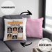 Berner Sennen Besitzer Kissen mit Füllung 40x40 Geschenk Lustiger Spruch Geschenkidee Berner Sennen Tricks Bleib (Grau) Rosa Trendation