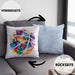 Basketball Kissen mit Füllung 40x40 Geschenk für Basketballspieler Basketball Trainer Coach (Grau) Blau Trendation