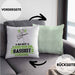 Bassist Geschenk Kissen mit Füllung 40x40 So Gut Kann Nur Ein Bassist Aussehen Geschenkidee (Grau) Grün Trendation
