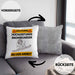 Snowboarder Kissen mit Füllung 40x40 Geschenk Lustiger Spruch Geschenkidee für Snowboarder Achtung Hochleistungs Snowboarder Bei Der Arbeit (Grau) Grau Trendation