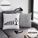 Fluglotse Kissen mit Füllung 40x40 Geschenk Flughafen Arbeiter Geschenkidee Evolution (Grau) Grau Trendation