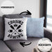 Cousins Rowing Kissen mit Füllung 40x40 Geschenk Rudern Paddelboot Cousinen-Treff Cousins (Grau) Blau Trendation