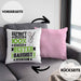 Bassist Geschenk Lustiger Spruch für Bassist Geschenkidee Bester Bassist Der WeltKissen mit Füllung 40x40 (Grau) Rosa Trendation