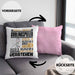 Curlingspieler Geschenk Kaffee-Kissen mit Füllung 40x40 Geschenkidee für Curlingspieler Ich Bin Curlingspieler Ich Kann Es Dir Erklären Jedoch Nicht Für Dich Verstehen Spruch Lustig (Grau) Rosa Trendation