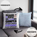 Camper Geschenk Kissen mit Füllung 40x40 Lustige Geschenkidee für Camper Geburtstag Niemand Ist Perfekt Aber Als Camper Ist Man Nah Dran (Grau) Blau Trendation