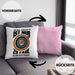 Bogenschießen Kissen mit Füllung 40x40 mit Bogenschütze Spruch - Geschenk für Pfeil und Bogen Fans Wer Trifft Ist Nur Zu Faul Zum Suchen (Grau) Rosa Trendation