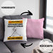 Eishockeyspieler Kissen mit Füllung 40x40 Geschenk Lustiger Spruch Geschenkidee für Eishockeyspieler Achtung Hochleistungs Eishockeyspieler Bei Der Arbeit (Grau) Rosa Trendation