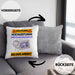 Briefmarkensammler Kissen mit Füllung 40x40 Geschenk Lustiger Spruch Geschenkidee für Briefmarkensammler Achtung Hochleistungs Briefmarkensammler Bei Der Arbeit (Grau) Grau Trendation