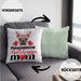 Französische Bulldogge Besitzer Mom Mama Kissen mit Füllung 40x40 Geschenk Lustiger Spruch Geschenkidee Französische Bulldogge Besitzerin (Grau) Grün Trendation