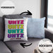 Untz Untz Untz Just Rave Kissen mit Füllung 40x40 Geschenk Techno Geschenkidee Raver Geburtstag (Grau) Blau Trendation
