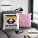 Border Collies Besitzerin Kissen mit Füllung 40x40 Geschenk Lustiger Spruch Geschenkidee Personal Stalker (Grau) Rosa Trendation
