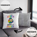 Lustige LGBTQ-Kissen mit Füllung 40x40 mit dem Spruch "I'm The Rainbow Sheep In The Family" Schwule Lesben (Grau) Grau Trendation