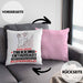 Trekking-Enthusiast Geschenk Kissen mit Füllung 40x40 Ich Bin Trekking-Enthusiast Aber Sag Doch Einfach Superheld Lustige Geschenkdiee für Trekking-Enthusiast (Grau) Rosa Trendation
