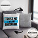 Ingenieur Kissen mit Füllung 40x40 Gadget Geschenk Ingeneur Geschenkidee Lustig (Grau) Grau Trendation