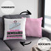 Snowboarder Geschenk Kissen mit Füllung 40x40 Ich Bin Snowboarder Aber Sag Doch Einfach Superheld Lustige Geschenkdiee für Snowboarder (Grau) Rosa Trendation