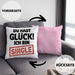Single Solo Kissen mit Füllung 40x40 Geschenk Kollege Geschenkidee (Grau) Rosa Trendation