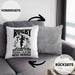 Rugby Kissen mit Füllung 40x40 Geschenk Spruch Geschenkidee für Rugbyspieler (Grau) Grau Trendation