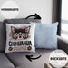 Chihuahua Papa Besitzer Kissen mit Füllung 40x40 Geschenk Lustiger Spruch Geschenkidee Chihuahua Liebhaber (Grau) Blau Trendation