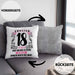 18er Geburtstag Kissen mit Füllung 40x40 Geschenk Mädchen Jungen Geschenkidee Lustig Spruch 18 Geschenke Geschenkideen zum 18 Bday 18. (Grau) Grau Trendation