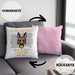 Schäferhund Besitzer Kissen mit Füllung 40x40 Geschenk Lustiger Spruch Geschenkidee Besitzerin Ich Bin Nicht toll Aber Mein Schäferhund Ist Es (Grau) Rosa Trendation