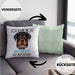 Rottweiler Besitzer Kissen mit Füllung 40x40 Geschenk Lustiger Spruch Geschenkidee Ich Kann Nicht Mein Rottweiler Hat Nein Gesagt (Grau) Grün Trendation