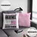 Halbenkel Geschenk Kaffee-Kissen mit Füllung 40x40 Geschenkidee für Halbenkel Ich Bin Halbenkel Ich Kann Es Dir Erklären Jedoch Nicht Für Dich Verstehen Spruch Lustig (Grau) Rosa Trendation