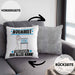 Aquarist Kissen mit Füllung 40x40 Geschenk für Aquarist Der Mann Der Alles Kann Geschenkidee zum Geburtstag (Grau) Grau Trendation