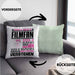 Filmfan Geschenk Kaffee-Kissen mit Füllung 40x40 Geschenkidee für Filmfan Ich Bin Filmfan Ich Kann Es Dir Erklären Jedoch Nicht Für Dich Verstehen Spruch Lustig (Grau) Grün Trendation