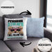 Yorkie Besitzerin Kissen mit Füllung 40x40 Geschenk Lustiger Spruch Geschenkidee Personal Stalker (Grau) Blau Trendation