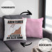 Abenteurer Kissen mit Füllung 40x40 Geschenk für Abenteurer Der Mann Der Alles Kann Geschenkidee zum Geburtstag (Grau) Rosa Trendation