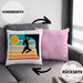 Vintage Kletter-Kissen mit Füllung 40x40 als Geschenk für Bouldersport-Fans (Grau) Rosa Trendation