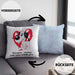 Hundebesitzer Kissen mit Füllung 40x40 Geschenk Fellnasen machen mein Leben Komplett Geschenkidee Hunde Mama Frauchen Herrchen (Grau) Blau Trendation