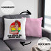 Lustige Feministen Kissen mit Füllung 40x40 Geschenk für starke Frauen Frauenpower Feminismus (Grau) Rosa Trendation