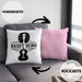 Bassist Kissen mit Füllung 40x40 Geschenk Bass-Spieler Geschenkidee Basst Scho Spruch (Grau) Rosa Trendation