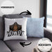Lustige Kissen mit Füllung 40x40 für Line Dance Fans Howdy Cowboy Geschenkidee (Grau) Blau Trendation