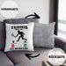 Tennis Kissen mit Füllung 40x40 Geschenk Lustige Kissen mit Füllung 40x40 Tennisfans - Geschenkidee Tennisspieler Ruft An (Grau) Grau Trendation