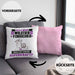 Wildtierforscher Kissen mit Füllung 40x40 Geschenk für Wildtierforscher Geburtstag Lustiger Spruch Was Ist Deine Superkraft (Grau) Rosa Trendation