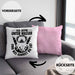 Taucher Kissen mit Füllung 40x40 Geschenkidee Männer Frauen Tauch-Profi Geschenk Ich Atme Unter Wasser Und Was Kannst Du So Häferl (Grau) Rosa Trendation
