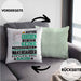 Wakeboarder Geschenk Kissen mit Füllung 40x40 Lustiger Spruch Erheben Sie Sich Der Wakeboarder Betritt den Raum (Grau) Grün Trendation