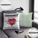 Kardiologe Geschenk Kissen mit Füllung 40x40 Cardiologist Definition Ekg Herz Kardiologie (Grau) Grün Trendation