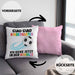 Einschulung Junge Fußball Schulkind Geschenk für Schultüte Füllung Kissen mit Füllung 40x40 Schulstart 1. Schultag Schuleinführung Schulanfang Geschenkidee 2024 (Grau) Rosa Trendation