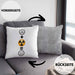 Radiologie Kissen mit Füllung 40x40 Geschenk für Radiologe Lustige Geschenkidee :( + Radiologie = :) (Grau) Grau Trendation