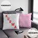 Kurwa Kissen mit Füllung 40x40 Polen Polska (Grau) Rosa Trendation