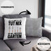 Der Tut Nix Gärtner Kissen mit Füllung 40x40 mit Spruch Garten Hobbygärtner Geschenk Lustig (Grau) Grau Trendation