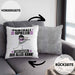 Paintballspieler Kissen mit Füllung 40x40 Geschenk für Paintballspieler Der Mann Der Alles Kann Geschenkidee zum Geburtstag (Grau) Grau Trendation