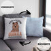 Lustige Kissen mit Füllung 40x40 Quokka-Motiv Geschenk für Quokka Liebhaber Menschen Kostüm (Grau) Blau Trendation