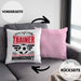 Fußball-Trainer Kissen mit Füllung 40x40 Geschenk Coach Bester Trainer Ich Bin Der Trainer Einer Absolut Geilen Mannschaft Und Ja Sie Haben Mir Diese Kissen mit Füllung 40x40 Geschenkt (Grau) Rosa Trendation